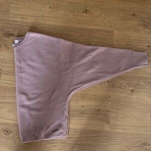 Calvin Klein Dusty Pink Asymmetrical Pullover sweatshirt cotton